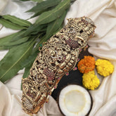 Vriksham Traditional  Oddiyanam With Peacock and Ruby Stone Work 1 Gram Gold Hipbelt-G20357